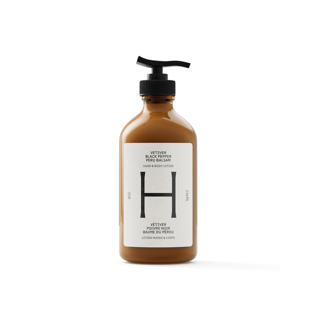 Hand & Body Lotion - Vetiver, Black Pepper and Peru Balsam