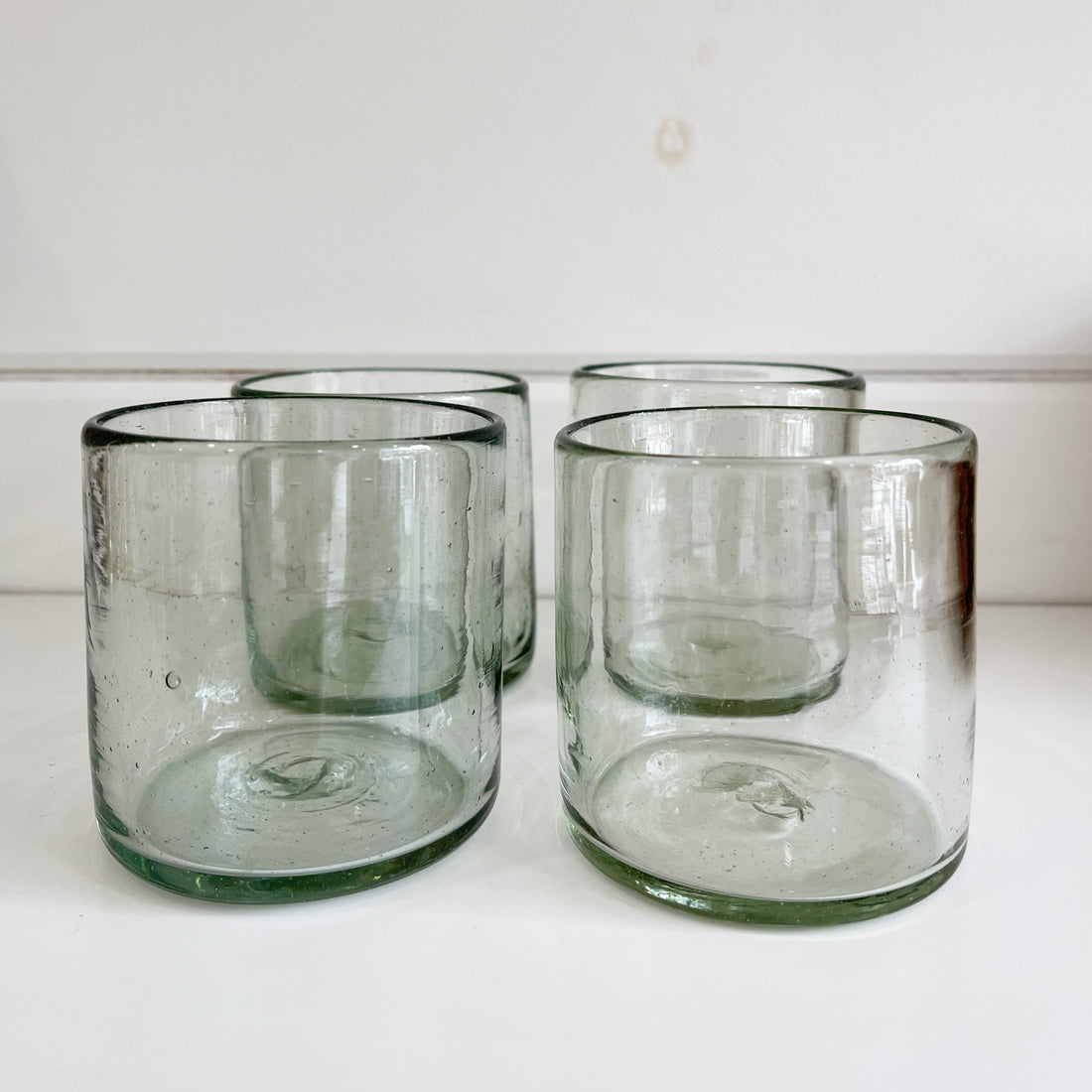 Handblown Glass Tumblers  | Set of 4