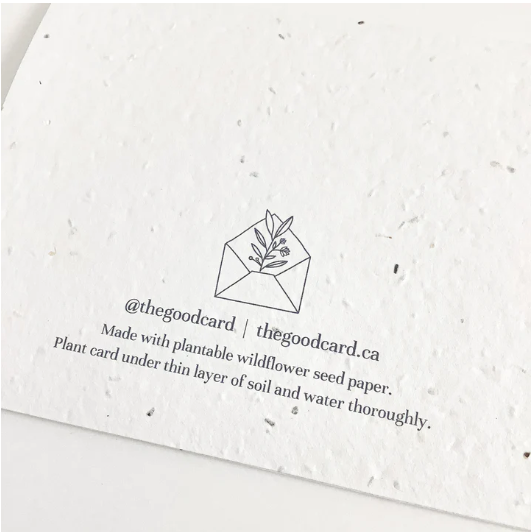 Missing You - Plantable Greeting Card