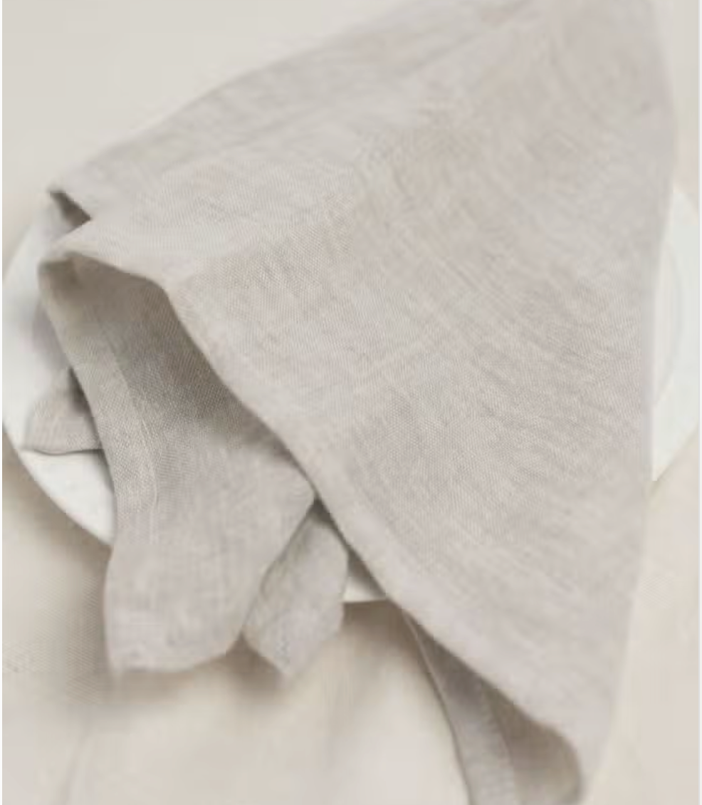 Linen Dinner Napkin - Naural Chambray Set of 4