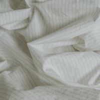 The Crisp Sheet Set | Pinstripe (Chalk/Clay)