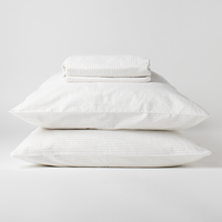 The Crisp Sheet Set | Pinstripe (Chalk/Clay)