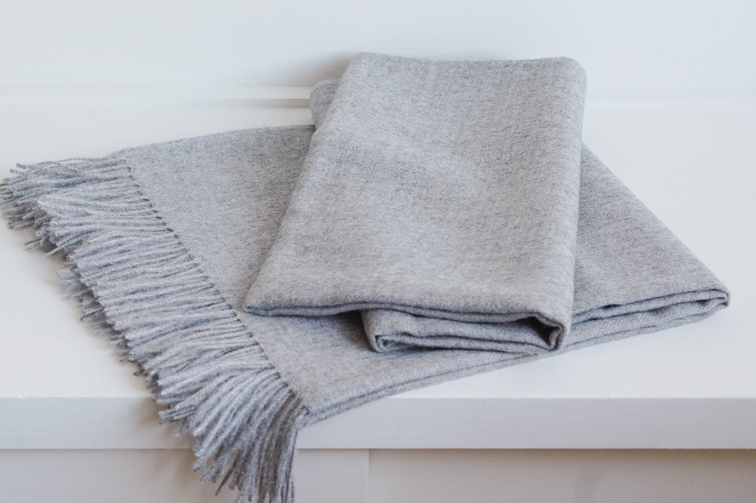 Alpaca Throw - Grey