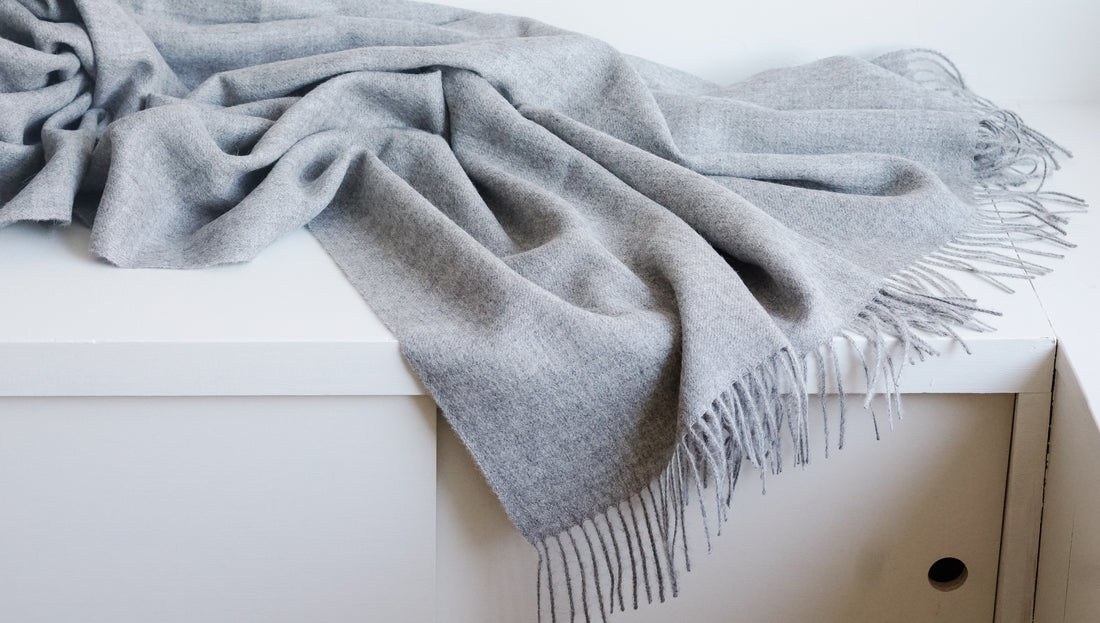 Alpaca Throw - Grey