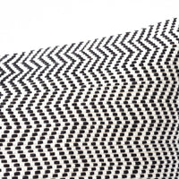 Kala Collective - Santiago Pillow Lumbar - 12 x 20 - Black & White Chevron