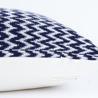 Kala Collective - La Laguna Pillow - Indigo & Ivory - Natural Dye Cotton