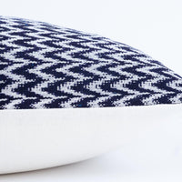 Kala Collective - La Laguna Pillow - Indigo & Ivory - Natural Dye Cotton