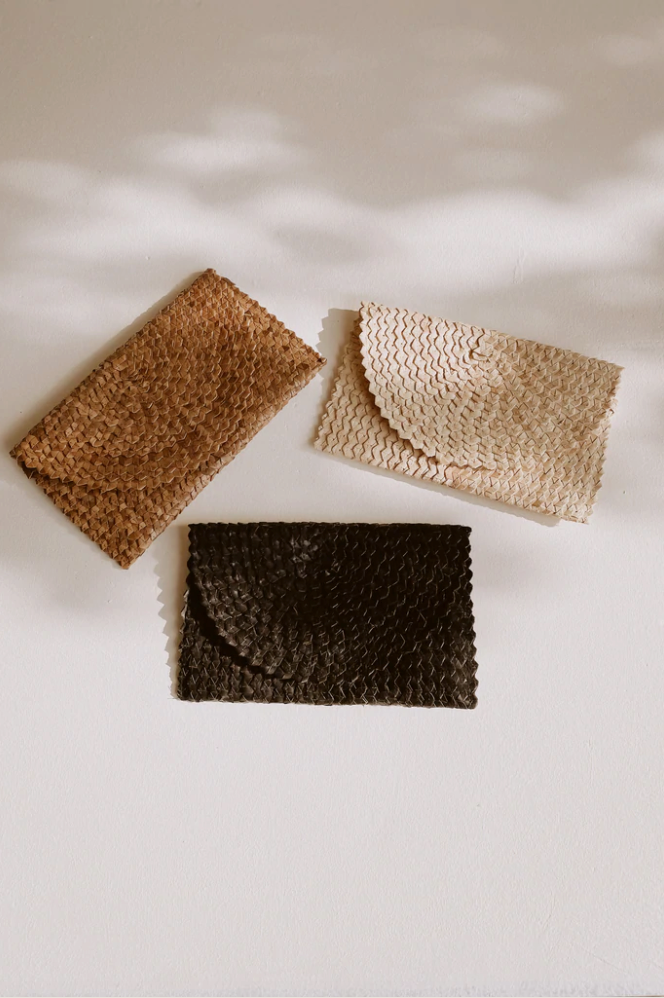Rattan Clutch - Black