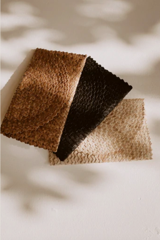Rattan Clutch - Amber