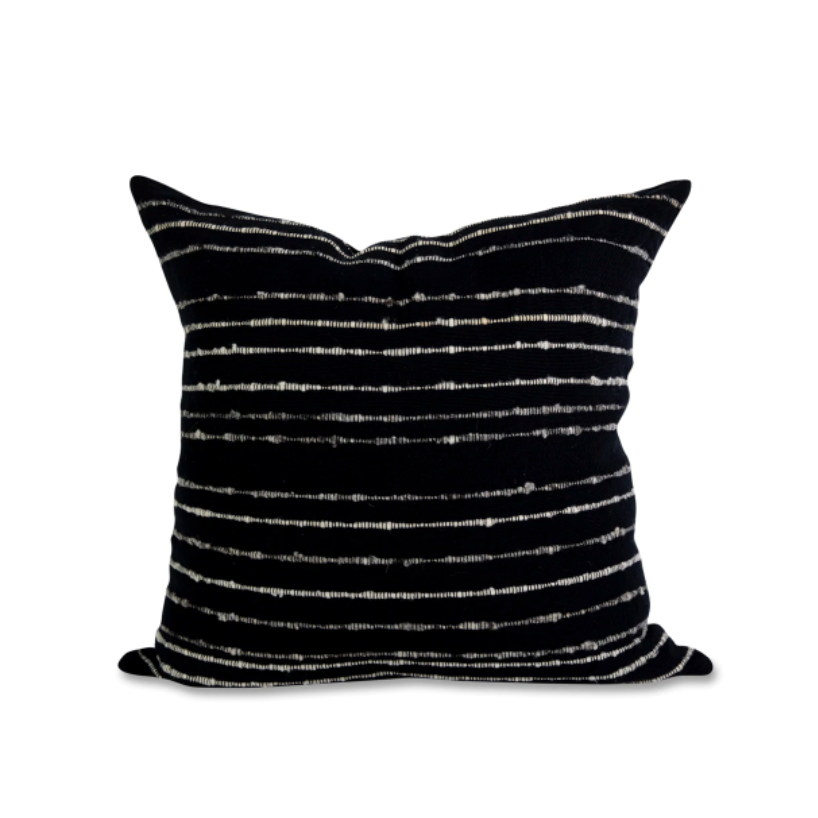 Carmen Pillow | Black & Ivory
