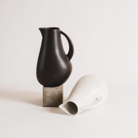 Kuduo Stoneware Pitcher - Black