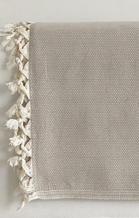 Pebble Blanket Beige - Kala Home - Throw