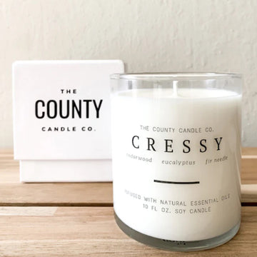 Cressy Candle | Cedarwood, Eucalyptus & Fir Needle