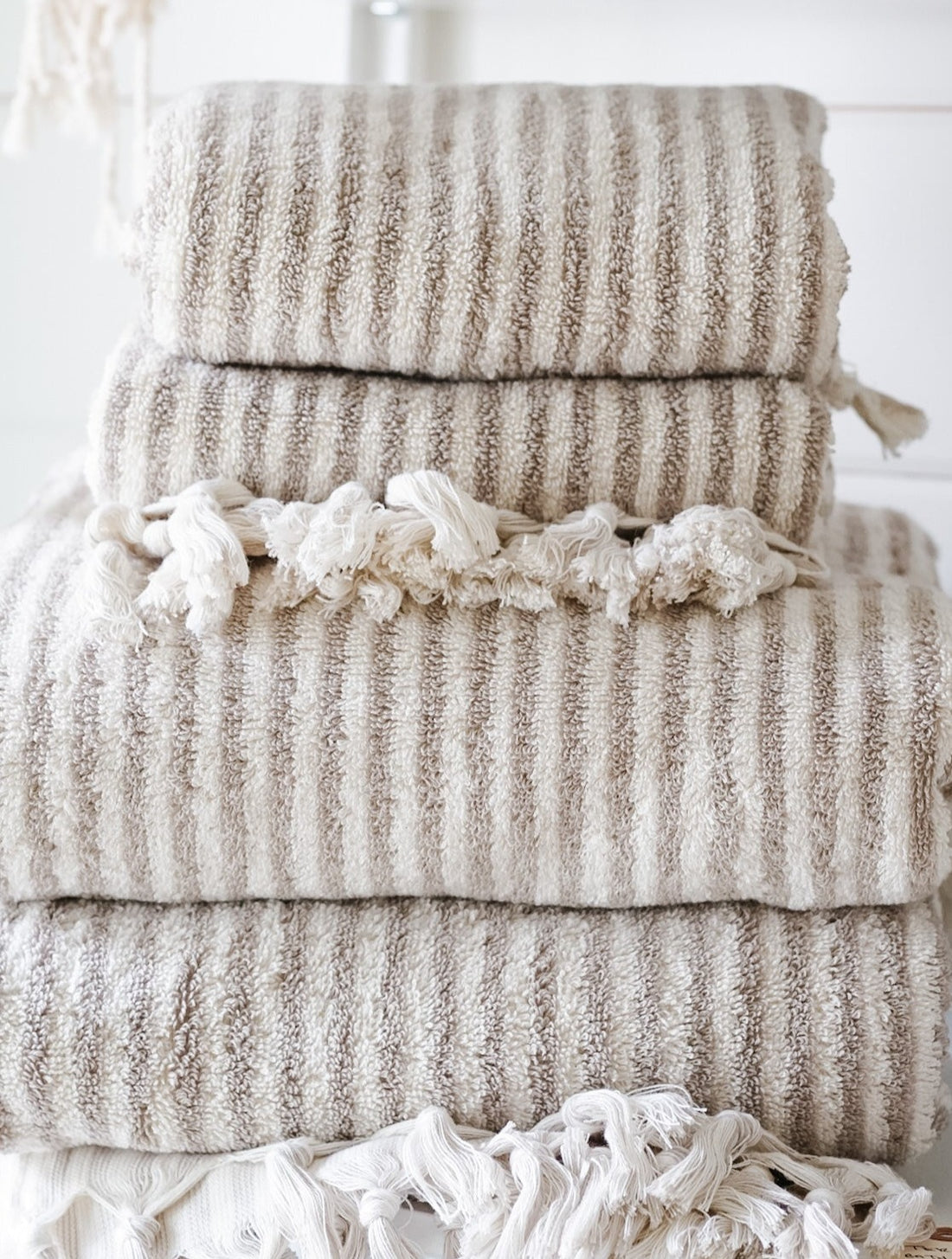 Striped Terry Towel | Bath Towel