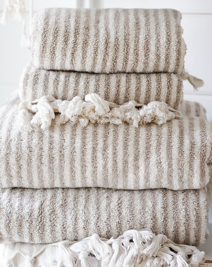 Striped Terry Towel | Hand Towel