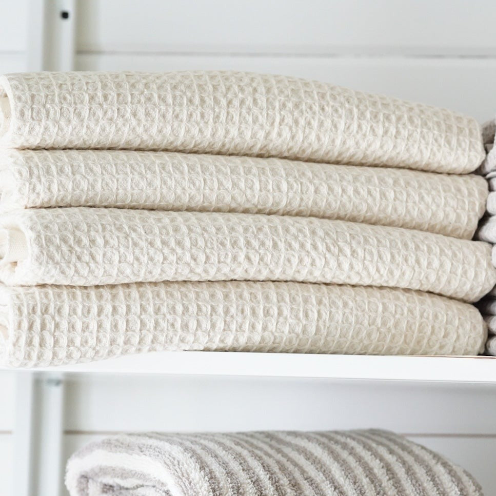 Natural Waffle Towel | Bath Towel