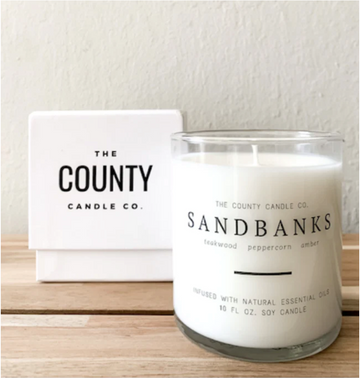 Sandbanks Candle | Teakwood, Peppercorn, Amber