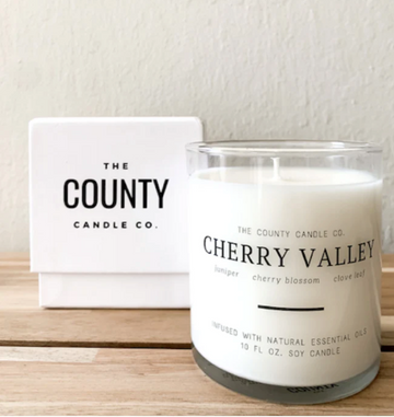 Cherry Valley Candle | Juniper, Cherry Blossom, Clove Leaf