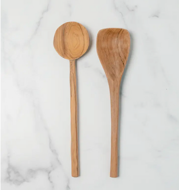 Hand-Carved Olive Wood Spoon Set