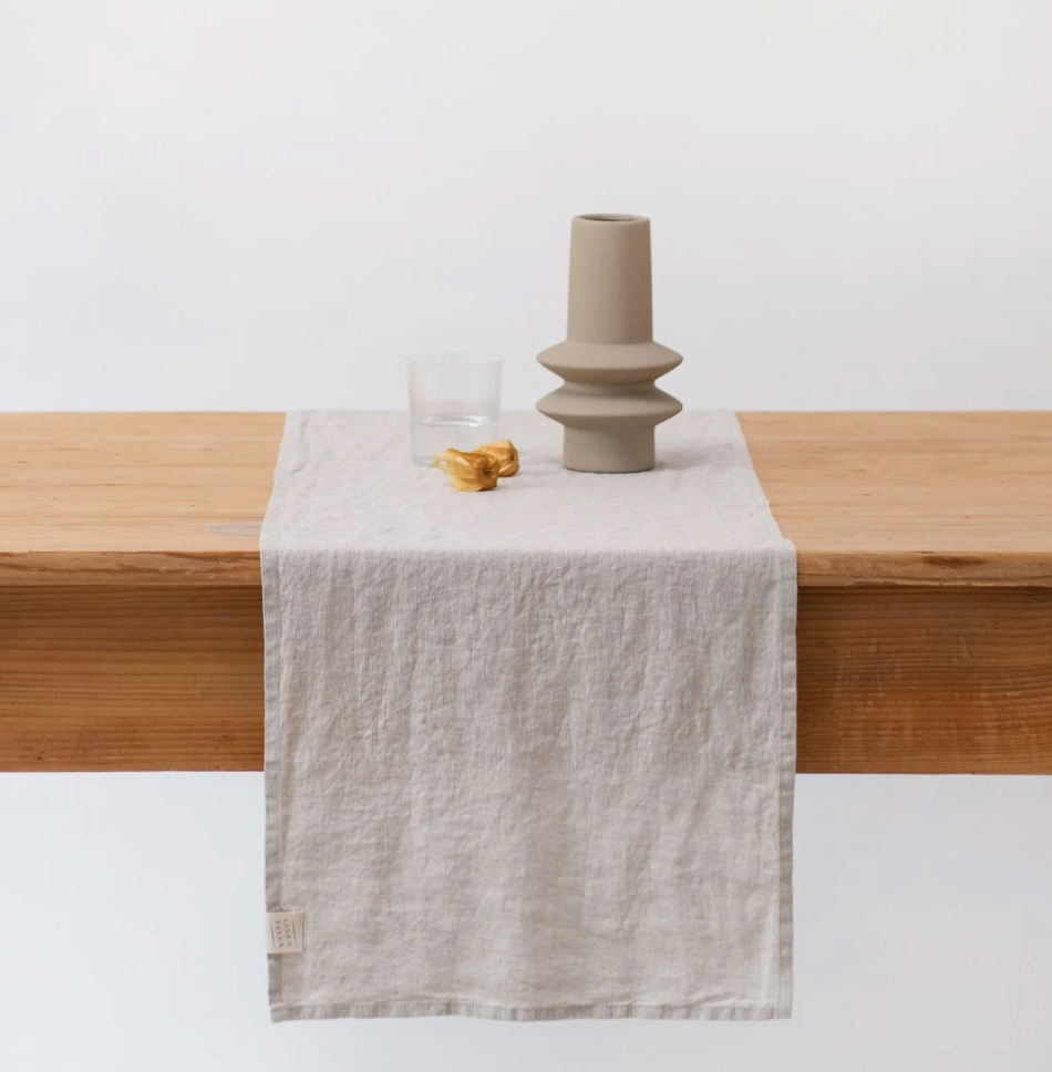 Linen Table Runner | Natural