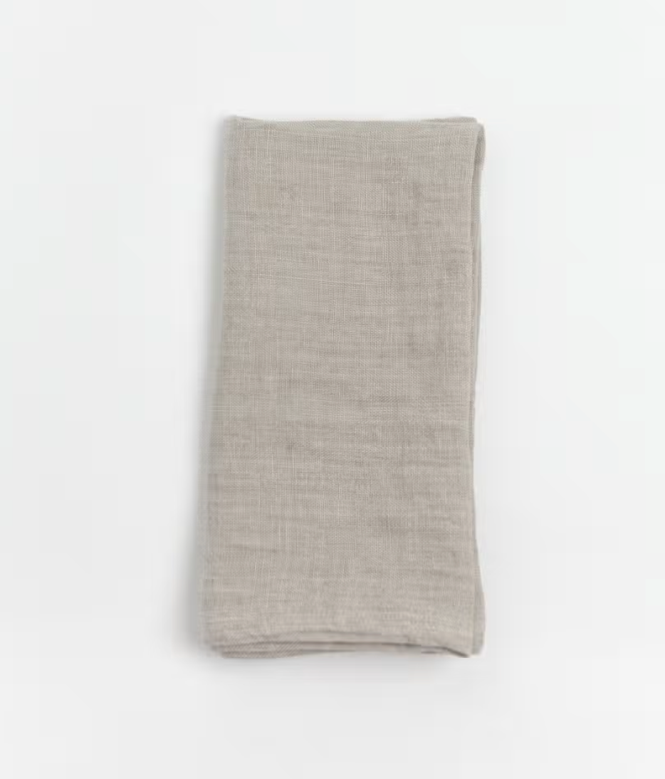 Linen Dinner Napkin - Flax Set of 4