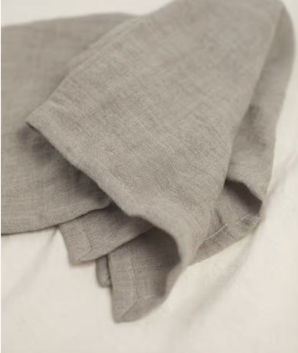 Linen Dinner Napkin - Flax Set of 4