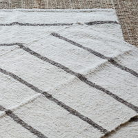 Ivory & Grey Accent Rug - Multiple Sizes