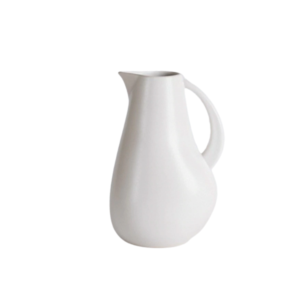 Kuduo Stoneware Pitcher - White