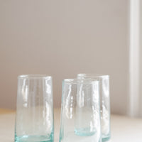 Handblown Recycled Glass Tumblers - Set of 6