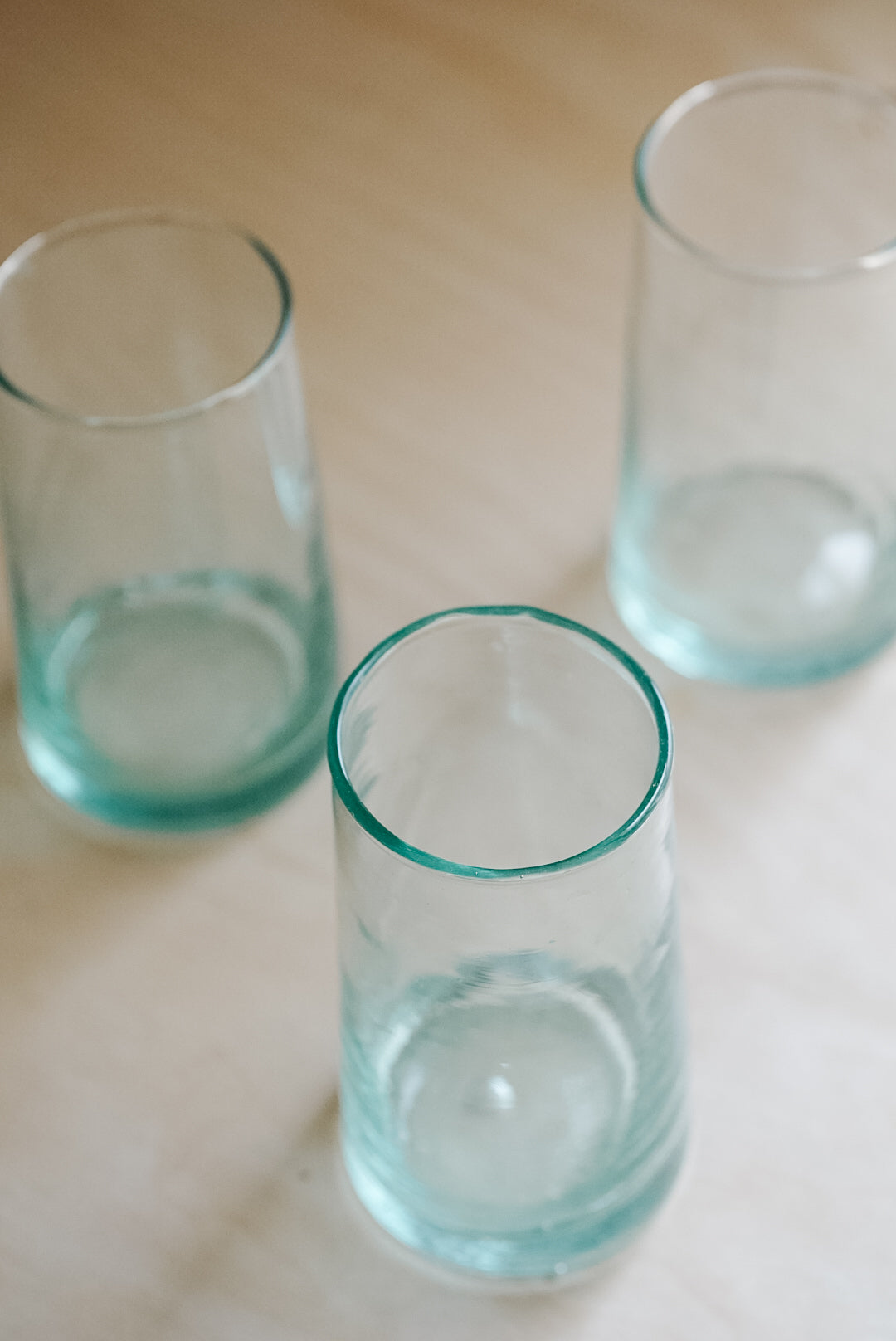 Handblown Recycled Glass Tumblers - Set of 6
