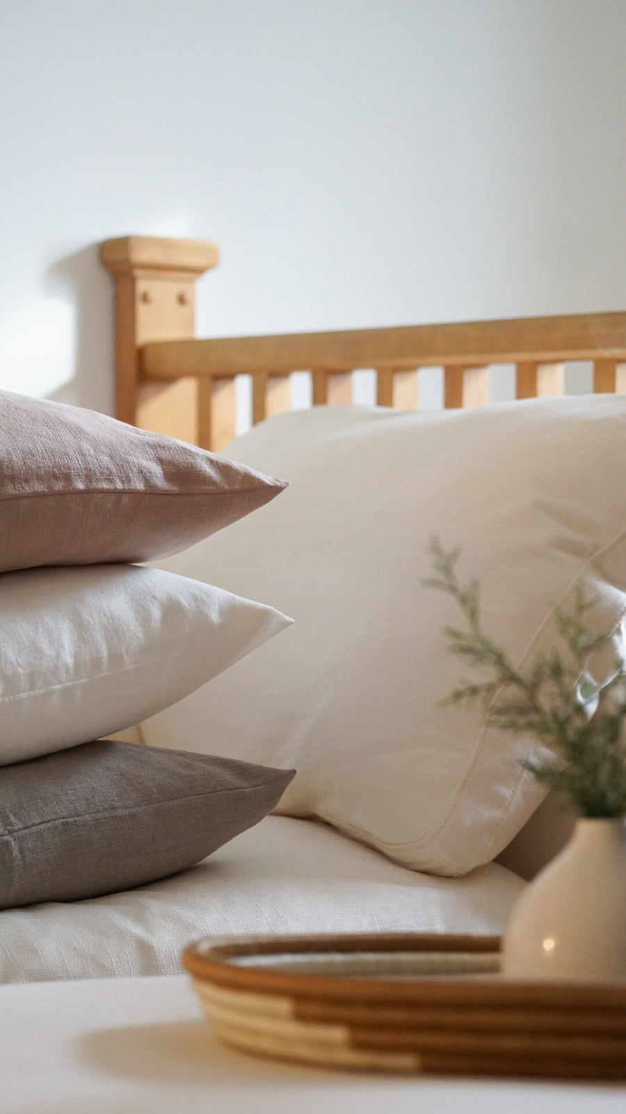 Linen Cushion Cover - Natural
