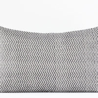 Kala Collective - Santiago Pillow Lumbar - 12 x 20 - Black & White Chevron