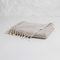 Double Sided Throw - Beige