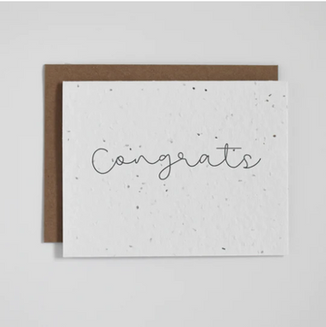 Congrats - Plantable Greeting Card