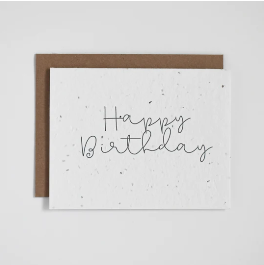 Happy Birthday - Plantable Greeting Card
