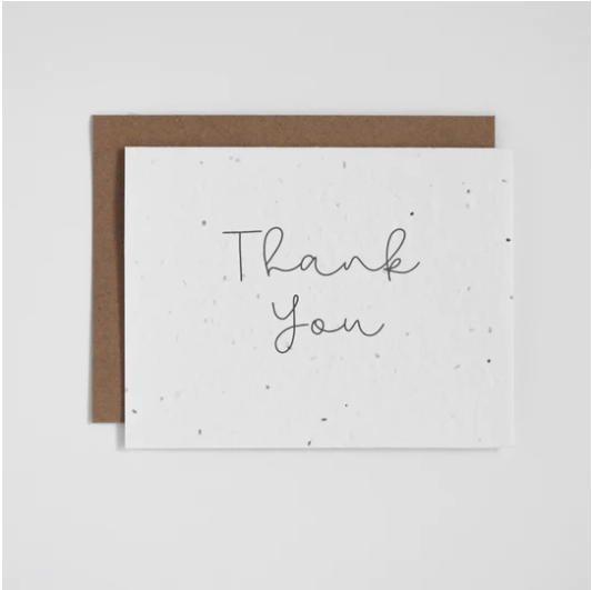 Thank You - Plantable Greeting Card