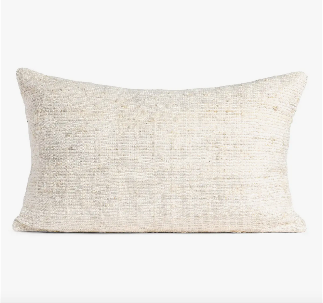 Medellin Lumbar Pillow - Ivory