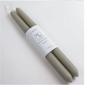 Sage | 10" Beeswax Taper Candle - Set of 2